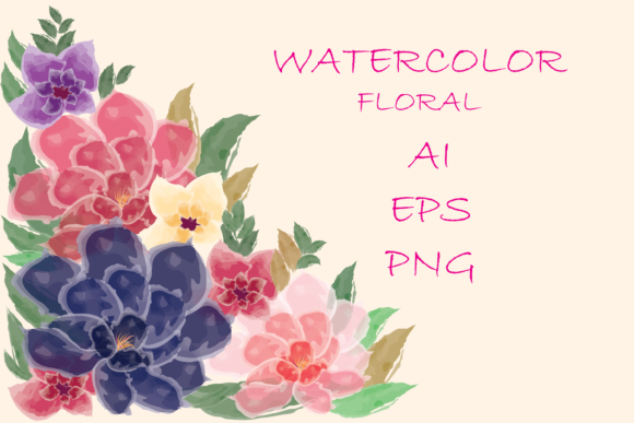 About Watercolor Spring Floral Clipart and Illustrations