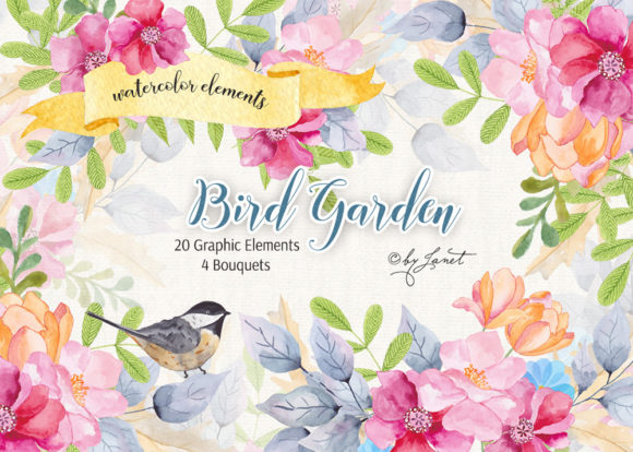 Bird Garden - Watercolor Set