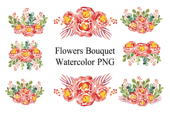 Flowers Watercolor PNG for Illustrations