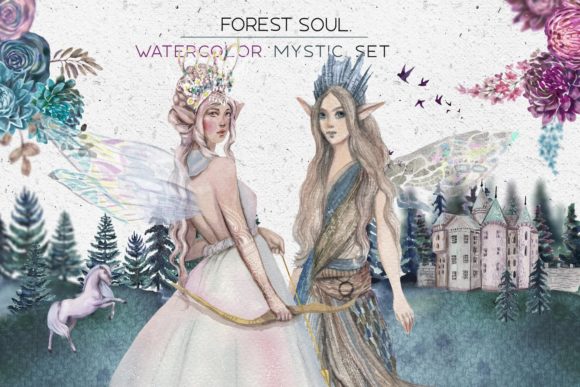 Forest Soul - Mystical Watercolor Set