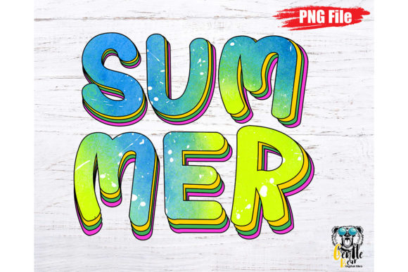 Summer Tie Dye Watercolor Sublimation PNG