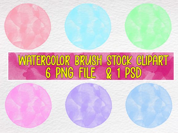 Watercolor Brush Stock Clipart and Illustrations