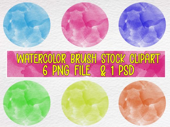 Watercolor Brush Stock Clipart Vol.2 Illustrations